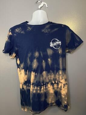 Blue Moon Shirt Mens Medium Blue Tie Dye Beer Logo Graphic Tee Tee Luv Denver